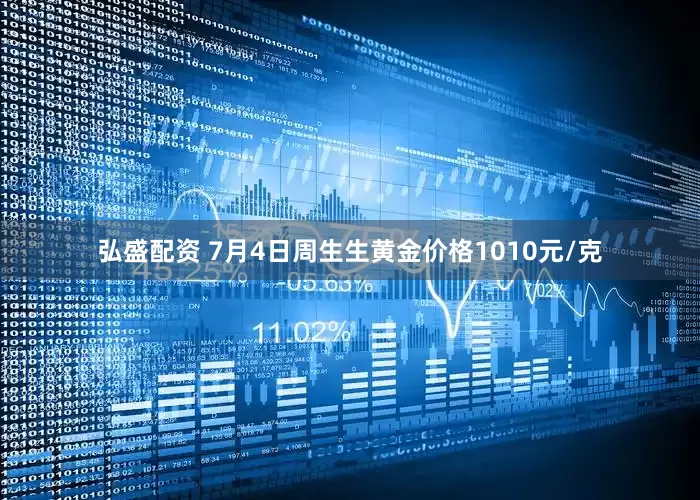 弘盛配资 7月4日周生生黄金价格1010元/克